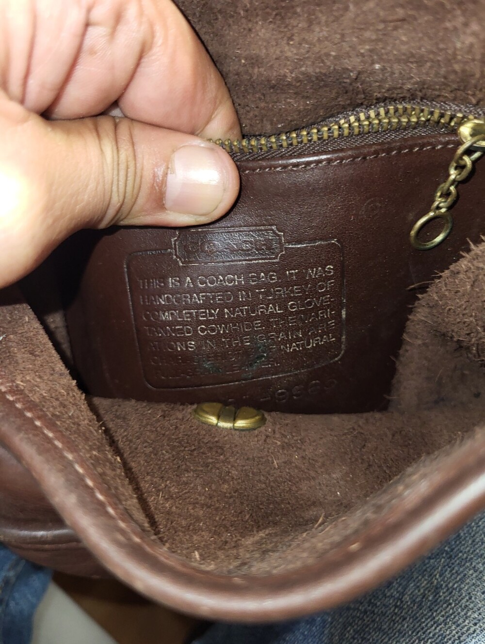 VINTAGE y2k COACH LEGACY SMALL FLAP CROSSBODY Brown LEATHER - Picture 12 of 12